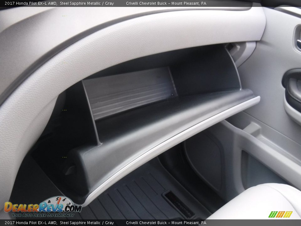 2017 Honda Pilot EX-L AWD Steel Sapphire Metallic / Gray Photo #31