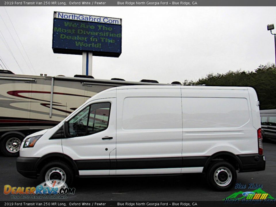 2019 Ford Transit Van 250 MR Long Oxford White / Pewter Photo #2