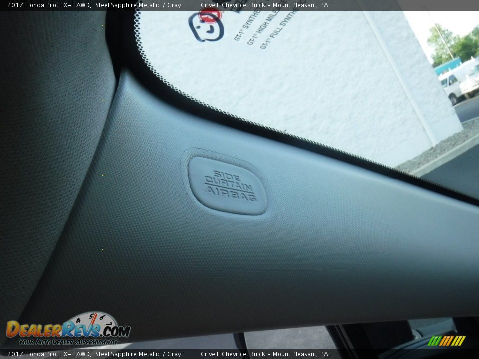 2017 Honda Pilot EX-L AWD Steel Sapphire Metallic / Gray Photo #32