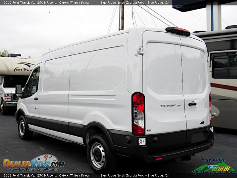 2019 Ford Transit Van 250 MR Long Oxford White / Pewter Photo #3