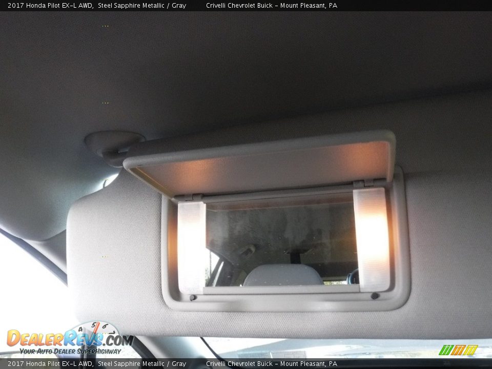 2017 Honda Pilot EX-L AWD Steel Sapphire Metallic / Gray Photo #33