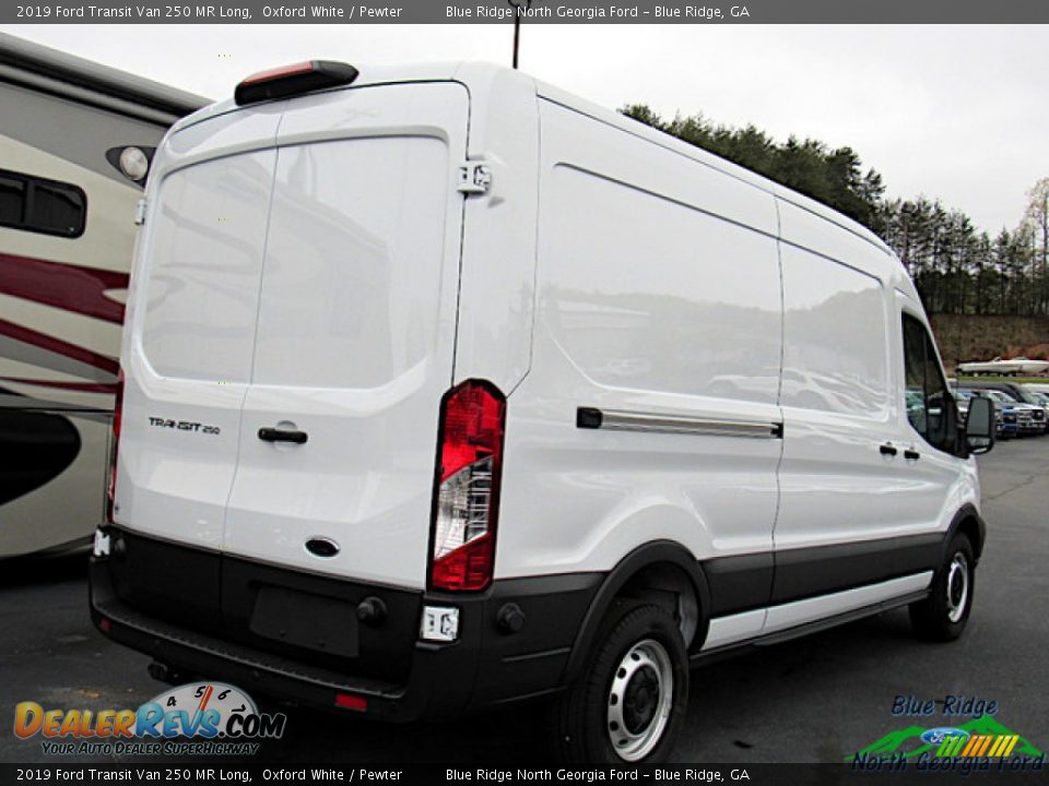 2019 Ford Transit Van 250 MR Long Oxford White / Pewter Photo #5