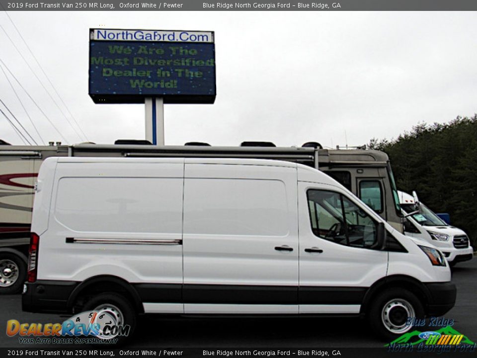 2019 Ford Transit Van 250 MR Long Oxford White / Pewter Photo #6