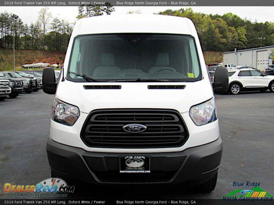 2019 Ford Transit Van 250 MR Long Oxford White / Pewter Photo #8