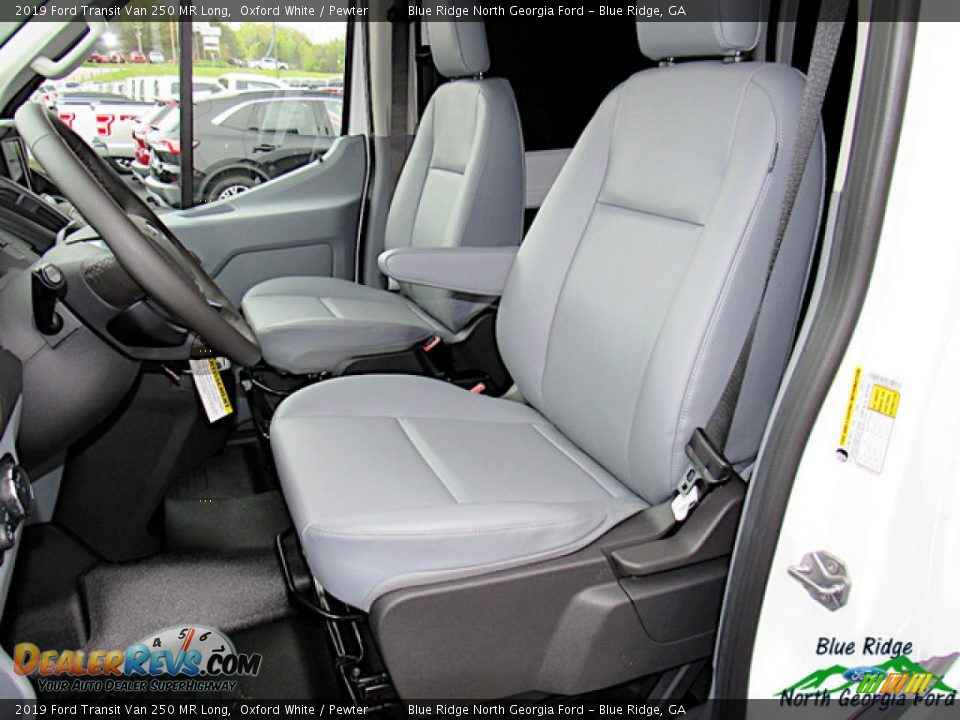 2019 Ford Transit Van 250 MR Long Oxford White / Pewter Photo #10