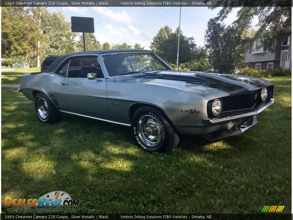 1969 Chevrolet Camaro Z28 Coupe Silver Metallic / Black Photo #1