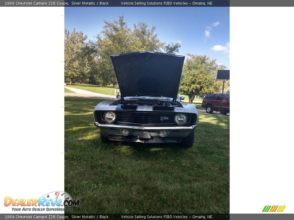 1969 Chevrolet Camaro Z28 Coupe Silver Metallic / Black Photo #2