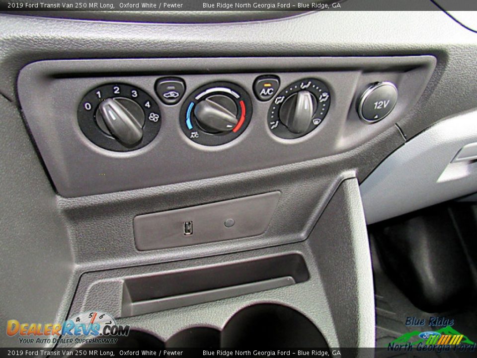 2019 Ford Transit Van 250 MR Long Oxford White / Pewter Photo #24