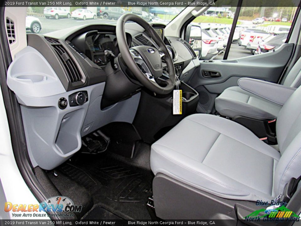 2019 Ford Transit Van 250 MR Long Oxford White / Pewter Photo #27