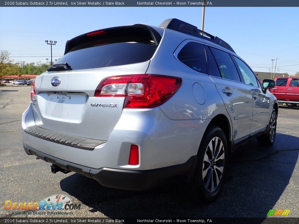 2016 Subaru Outback 2.5i Limited Ice Silver Metallic / Slate Black Photo #8