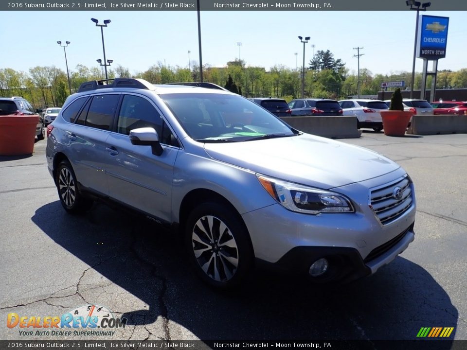 2016 Subaru Outback 2.5i Limited Ice Silver Metallic / Slate Black Photo #11