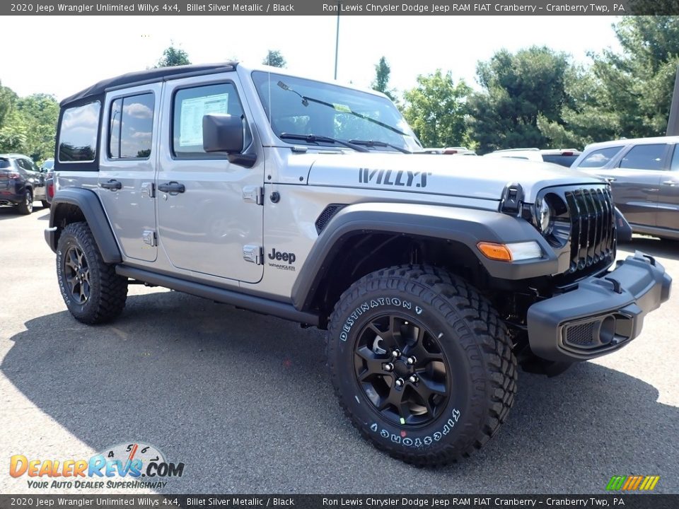 2020 Jeep Wrangler Unlimited Willys 4x4 Billet Silver Metallic / Black Photo #3