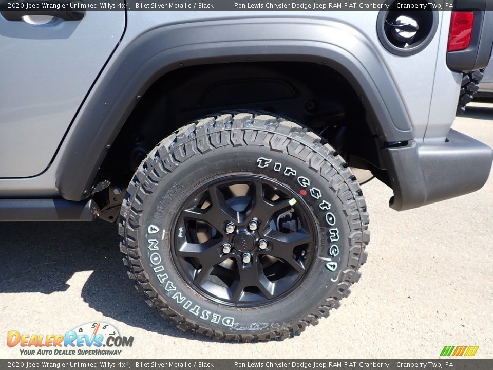 2020 Jeep Wrangler Unlimited Willys 4x4 Billet Silver Metallic / Black Photo #10
