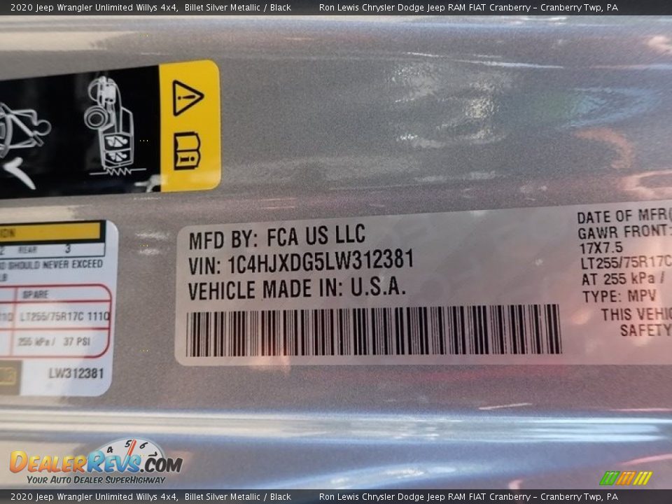 2020 Jeep Wrangler Unlimited Willys 4x4 Billet Silver Metallic / Black Photo #11