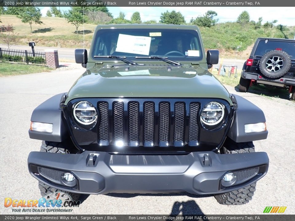 2020 Jeep Wrangler Unlimited Willys 4x4 Sarge Green / Black Photo #2