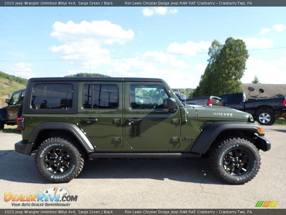 2020 Jeep Wrangler Unlimited Willys 4x4 Sarge Green / Black Photo #4