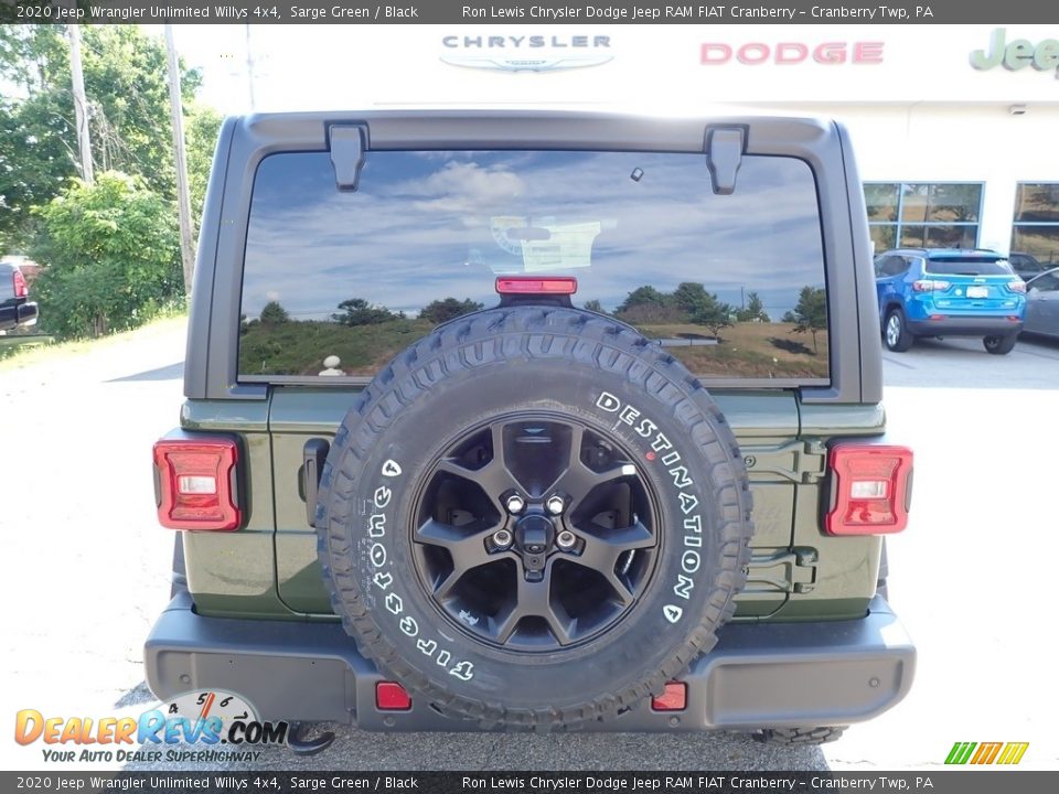 2020 Jeep Wrangler Unlimited Willys 4x4 Sarge Green / Black Photo #6