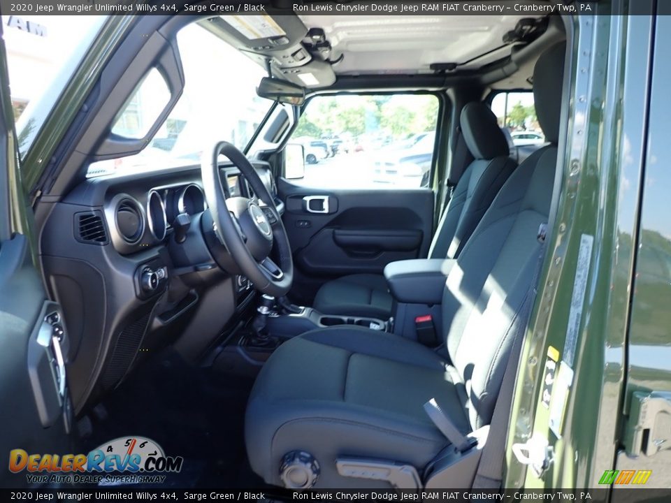 2020 Jeep Wrangler Unlimited Willys 4x4 Sarge Green / Black Photo #12