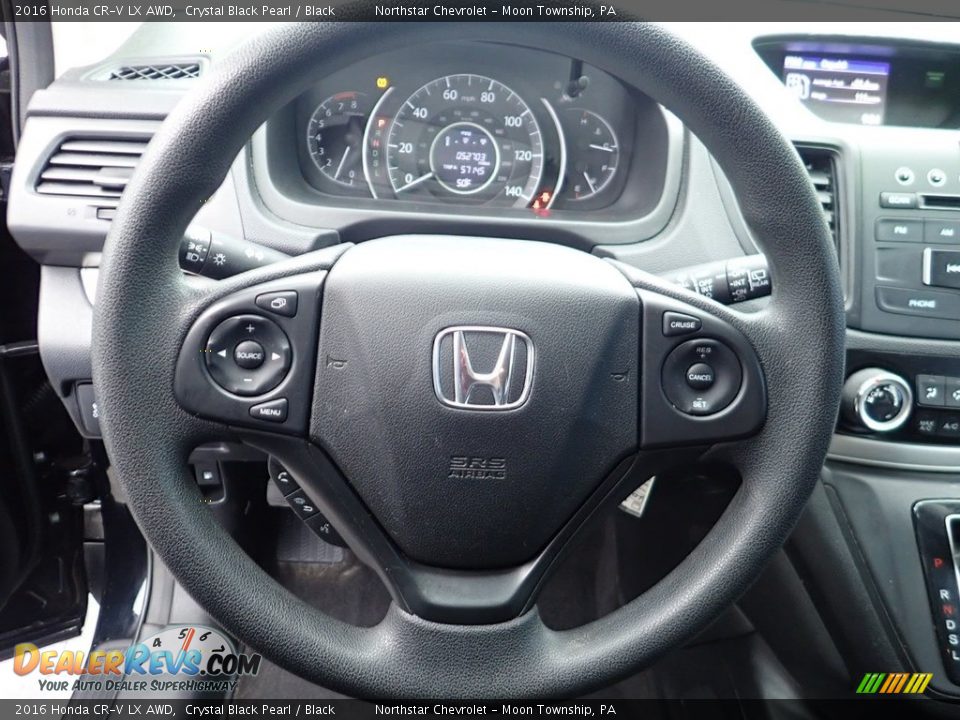 2016 Honda CR-V LX AWD Crystal Black Pearl / Black Photo #25