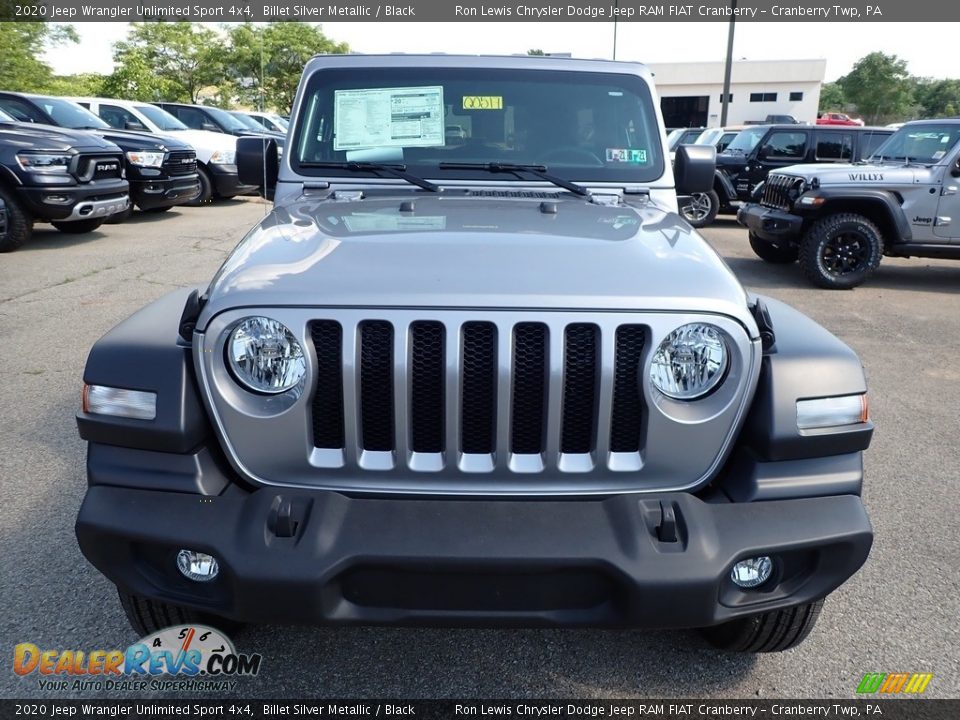 2020 Jeep Wrangler Unlimited Sport 4x4 Billet Silver Metallic / Black Photo #2