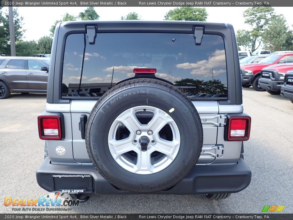 2020 Jeep Wrangler Unlimited Sport 4x4 Billet Silver Metallic / Black Photo #6