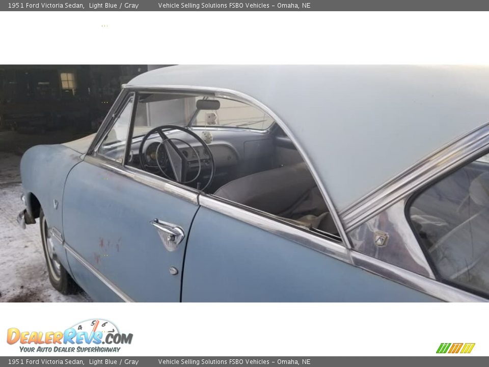 1951 Ford Victoria Sedan Light Blue / Gray Photo #8