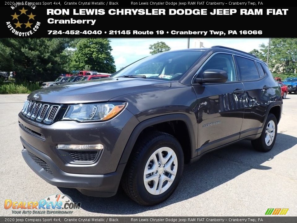 2020 Jeep Compass Sport 4x4 Granite Crystal Metallic / Black Photo #1