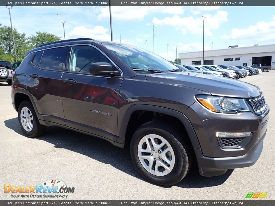2020 Jeep Compass Sport 4x4 Granite Crystal Metallic / Black Photo #3