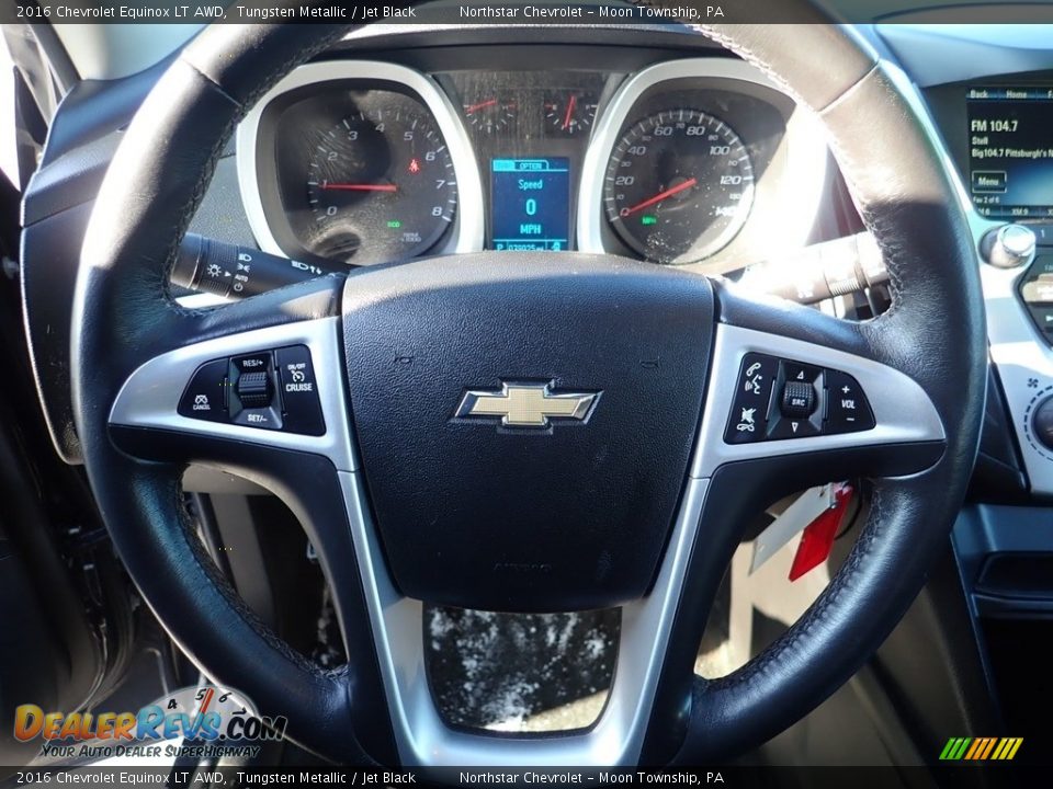 2016 Chevrolet Equinox LT AWD Tungsten Metallic / Jet Black Photo #26