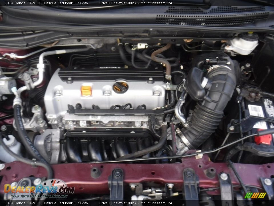 2014 Honda CR-V EX Basque Red Pearl II / Gray Photo #11