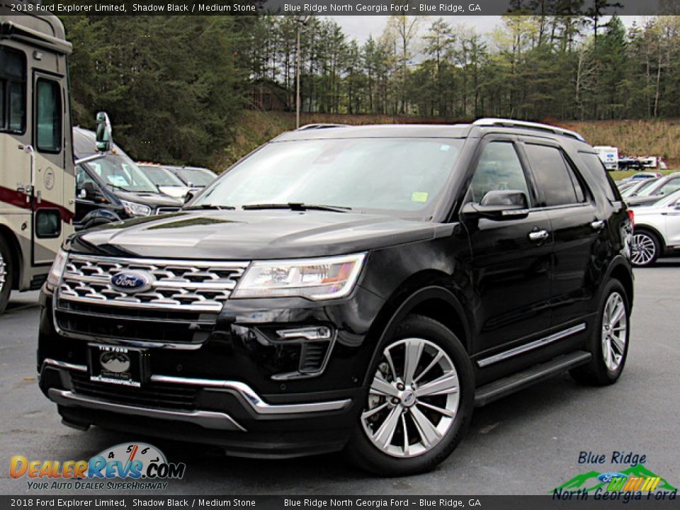 2018 Ford Explorer Limited Shadow Black / Medium Stone Photo #1