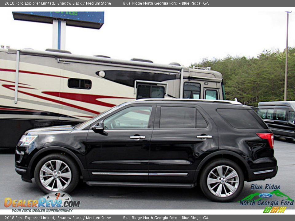2018 Ford Explorer Limited Shadow Black / Medium Stone Photo #2