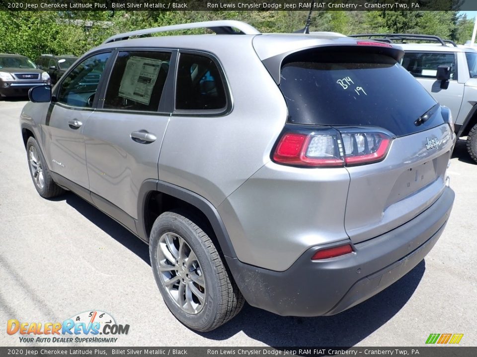 2020 Jeep Cherokee Latitude Plus Billet Silver Metallic / Black Photo #3