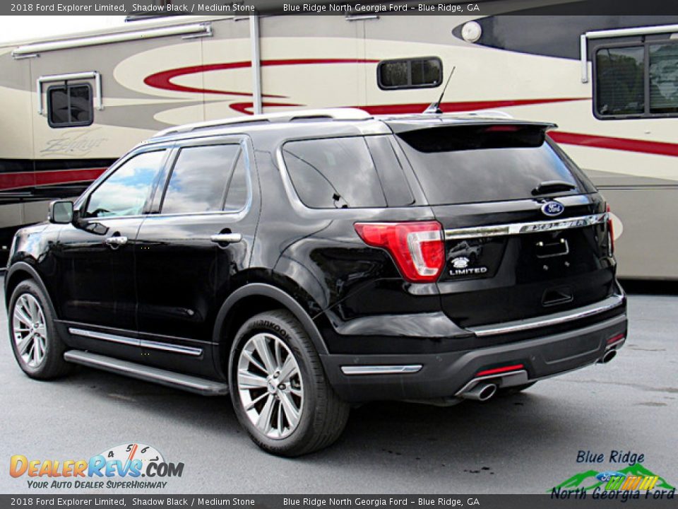 2018 Ford Explorer Limited Shadow Black / Medium Stone Photo #3