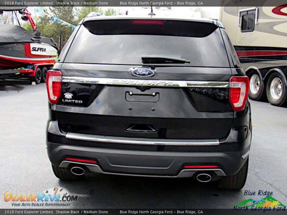 2018 Ford Explorer Limited Shadow Black / Medium Stone Photo #4