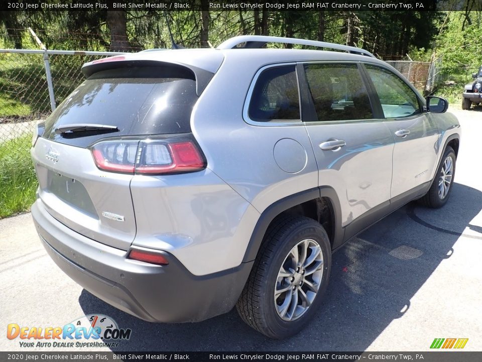 2020 Jeep Cherokee Latitude Plus Billet Silver Metallic / Black Photo #5