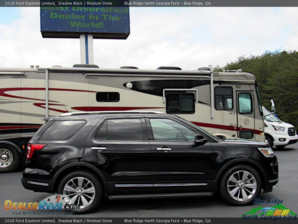 2018 Ford Explorer Limited Shadow Black / Medium Stone Photo #6