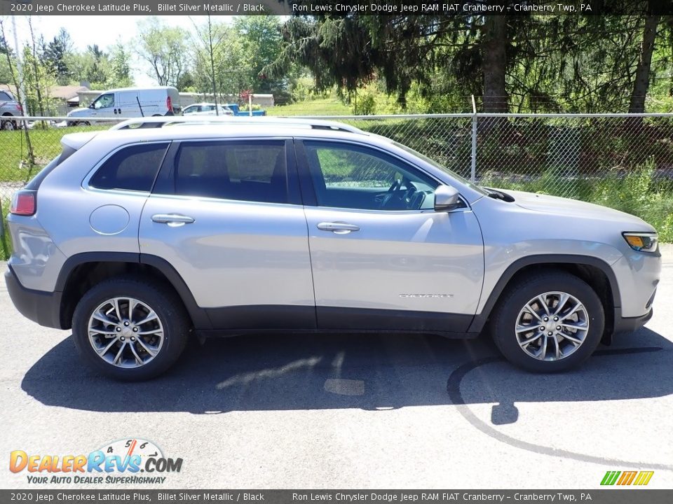2020 Jeep Cherokee Latitude Plus Billet Silver Metallic / Black Photo #6