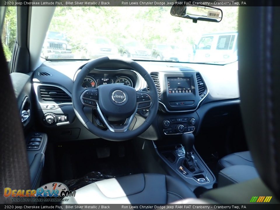 2020 Jeep Cherokee Latitude Plus Billet Silver Metallic / Black Photo #12