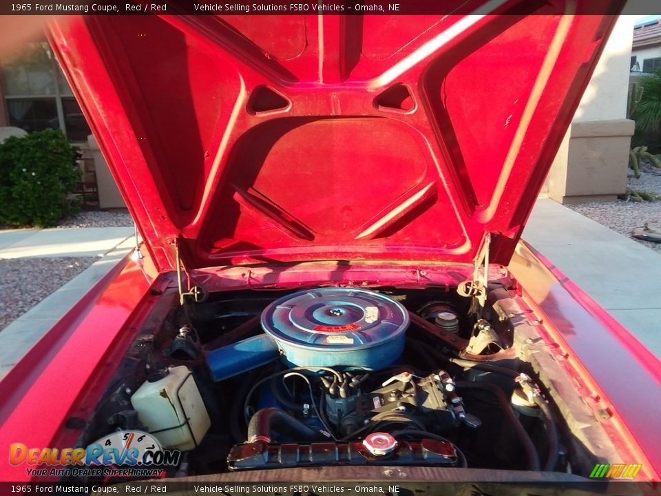 1965 Ford Mustang Coupe Red / Red Photo #5