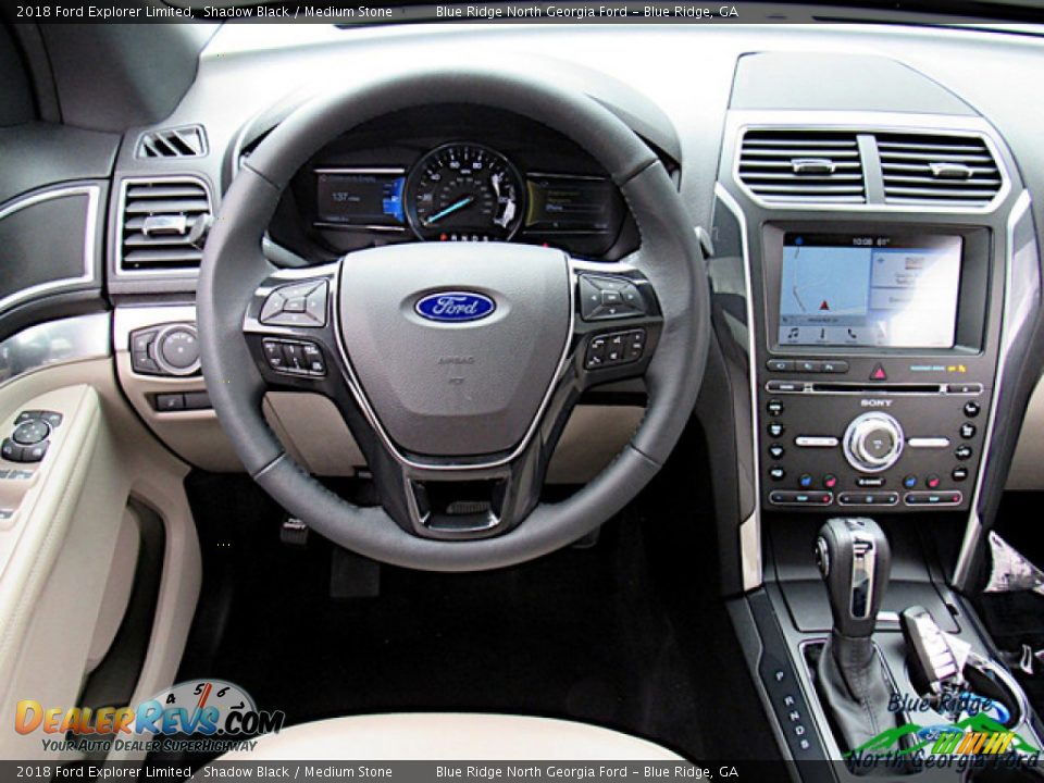 2018 Ford Explorer Limited Shadow Black / Medium Stone Photo #15