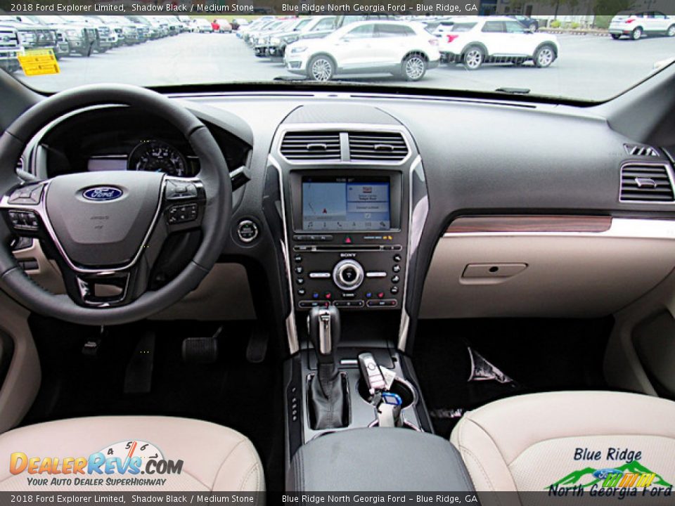 2018 Ford Explorer Limited Shadow Black / Medium Stone Photo #16