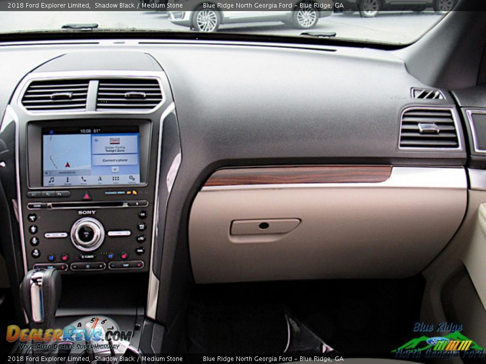 2018 Ford Explorer Limited Shadow Black / Medium Stone Photo #17