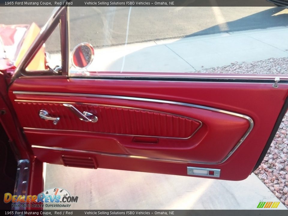 1965 Ford Mustang Coupe Red / Red Photo #9