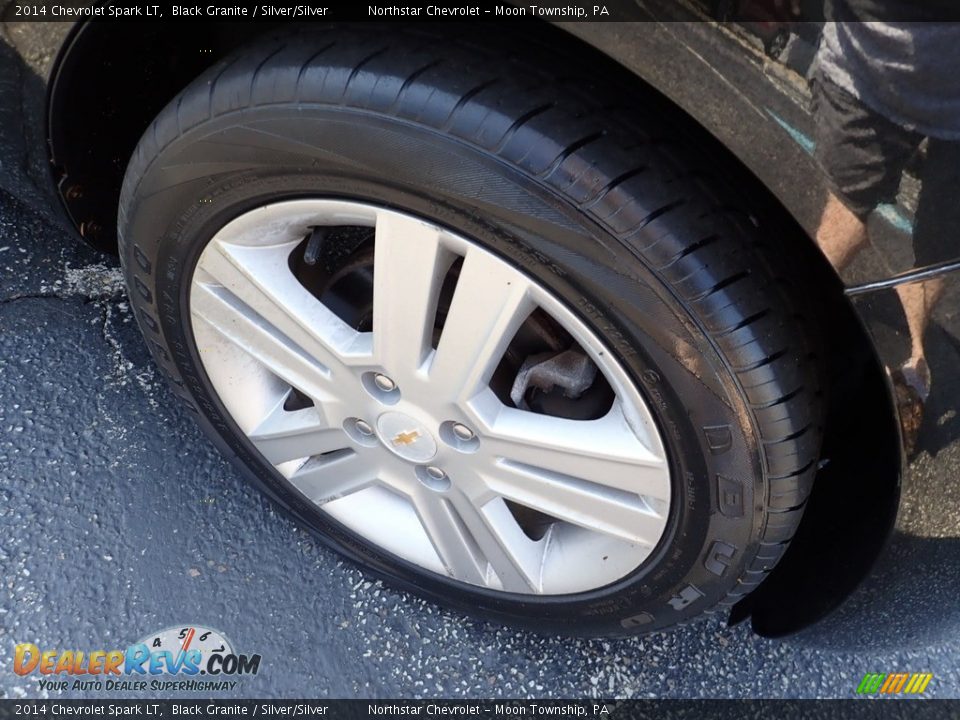 2014 Chevrolet Spark LT Black Granite / Silver/Silver Photo #14