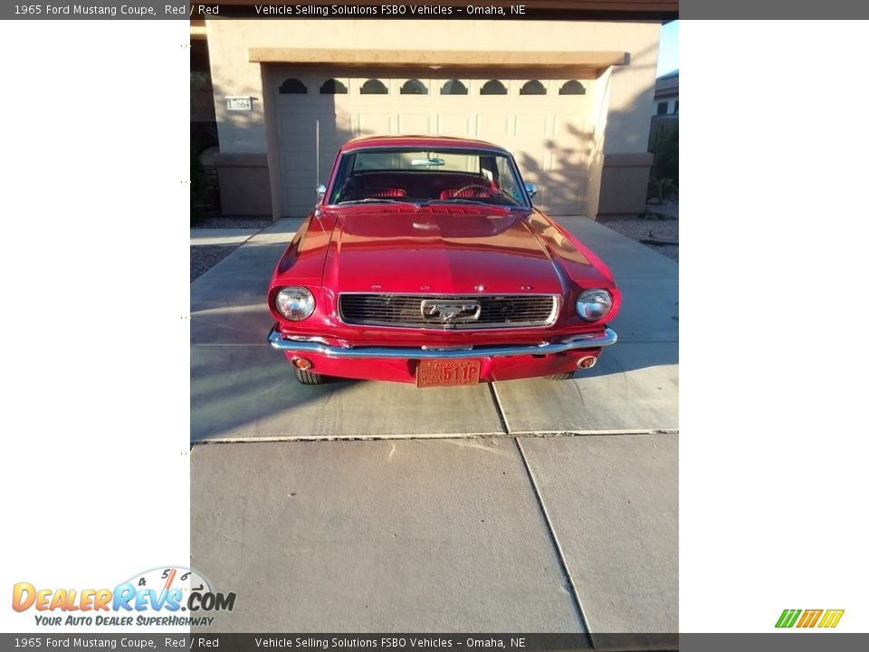 1965 Ford Mustang Coupe Red / Red Photo #13