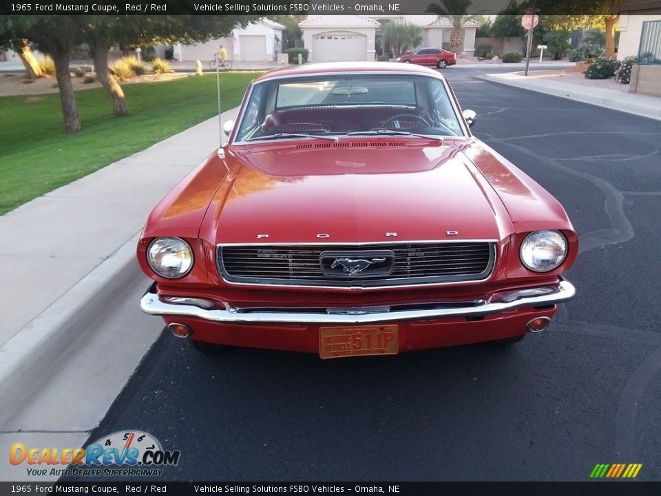1965 Ford Mustang Coupe Red / Red Photo #15