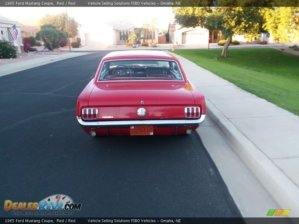 1965 Ford Mustang Coupe Red / Red Photo #16