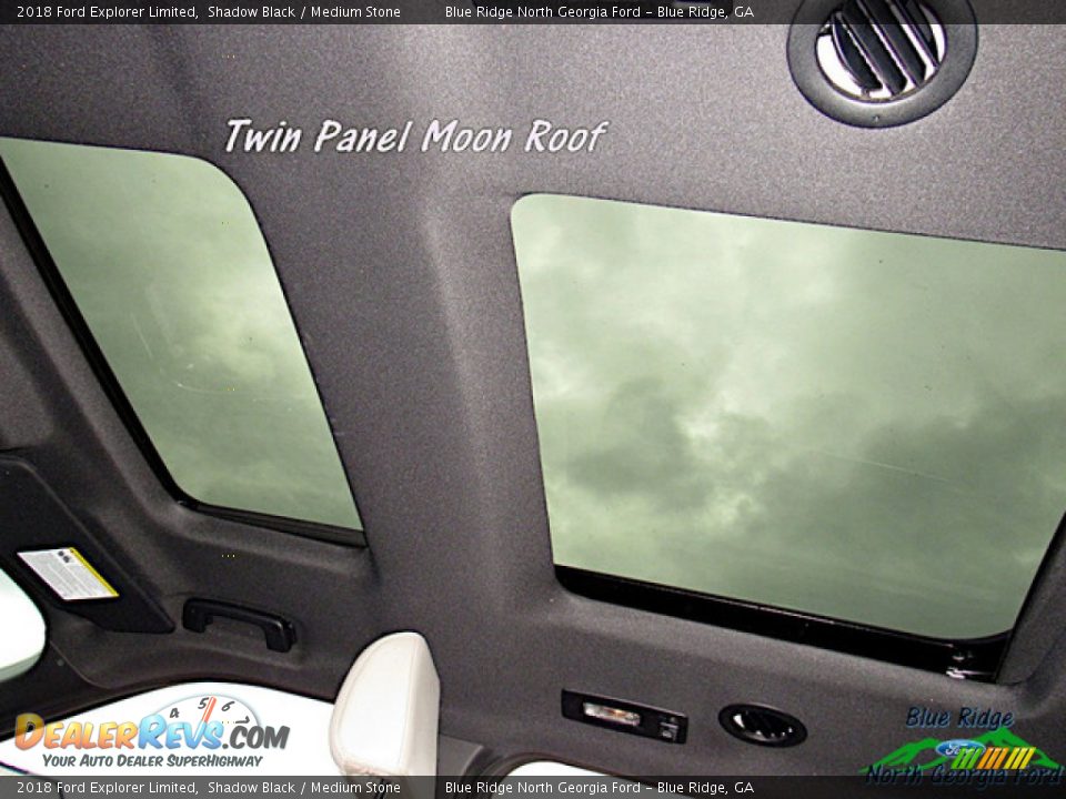 2018 Ford Explorer Limited Shadow Black / Medium Stone Photo #26