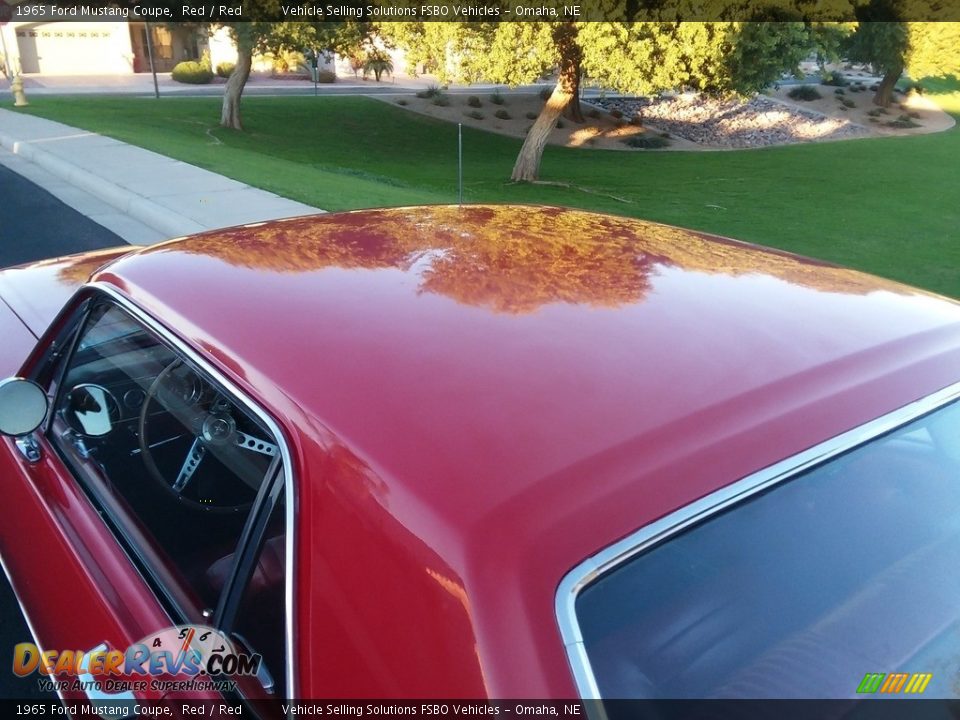 1965 Ford Mustang Coupe Red / Red Photo #17